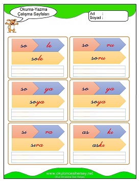 s sesi Grubu Çalışma Sayfaları
